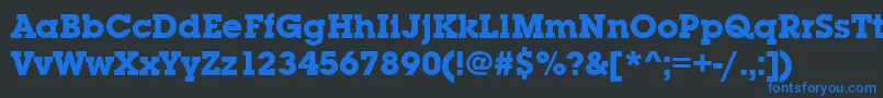 fuente LubalingraitcteeBold – Fuentes Azules Sobre Fondo Negro