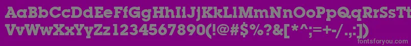 Шрифт LubalingraitcteeBold – серые шрифты на фиолетовом фоне