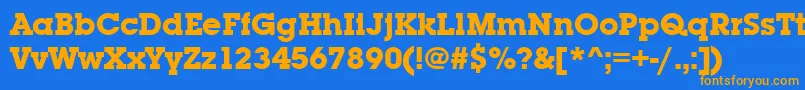 fuente LubalingraitcteeBold – Fuentes Naranjas Sobre Fondo Azul