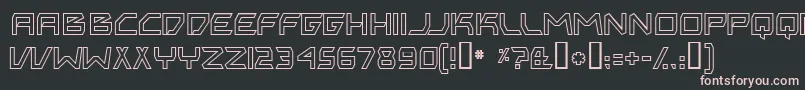 BitingMyNailsOutline Font – Pink Fonts on Black Background