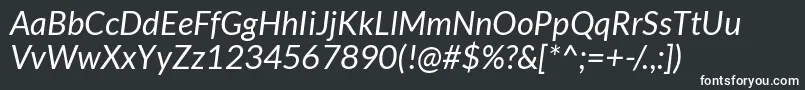 LatoItalic Font – White Fonts