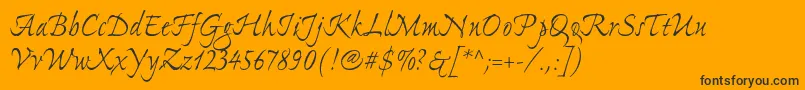 ExpontoproRegular-Schriftart – Schwarze Schriften auf orangefarbenem Hintergrund