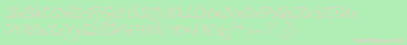 ExpontoproRegular Font – Pink Fonts on Green Background