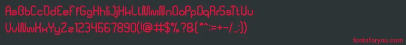 MadeInIndonesia Font – Red Fonts on Black Background