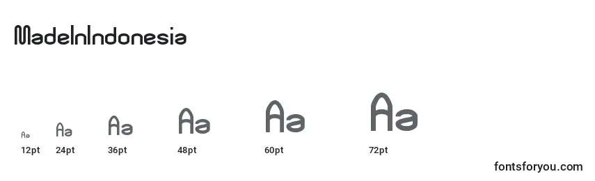 MadeInIndonesia Font Sizes