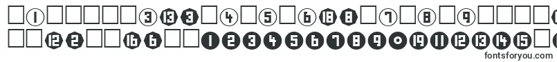 NumberPlain-fontti – Alkavat N:lla olevat fontit