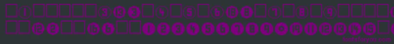 NumberPlain Font – Purple Fonts on Black Background