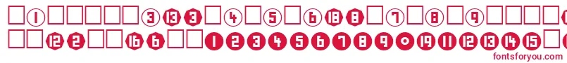 NumberPlain Font – Red Fonts