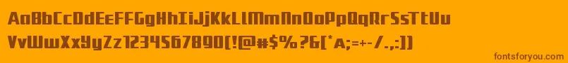 Subadai Font – Brown Fonts on Orange Background