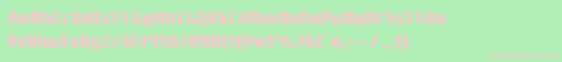 Subadai Font – Pink Fonts on Green Background