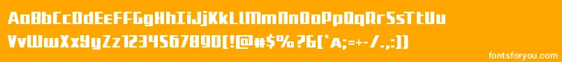 Subadai Font – White Fonts on Orange Background