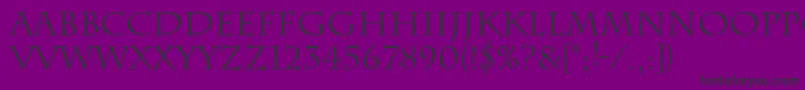 Funnies Font – Black Fonts on Purple Background