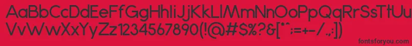 フォントAnke – 赤い背景に黒い文字