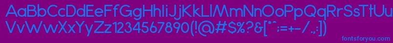 Anke Font – Blue Fonts on Purple Background