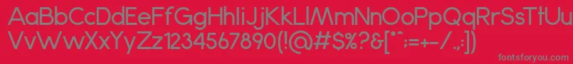 Police Anke – polices grises sur fond rouge