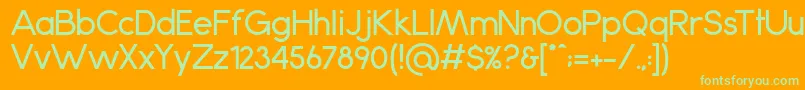 Więcej informacji o czcionce Anke Czcionka Anke – zielone czcionki na pomarańczowym tle