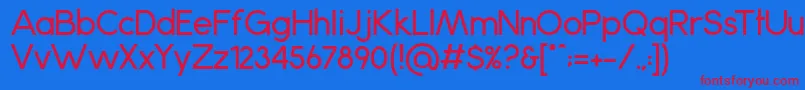 fuente Anke – Fuentes Rojas Sobre Fondo Azul