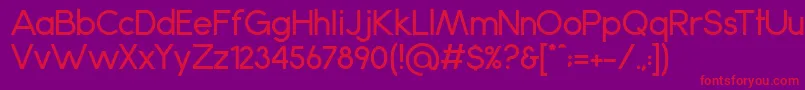 Anke Font – Red Fonts on Purple Background