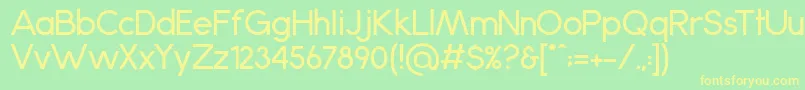 Anke Font – Yellow Fonts on Green Background