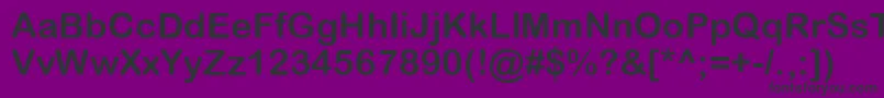 ArialRoundedMtBold Font – Black Fonts on Purple Background