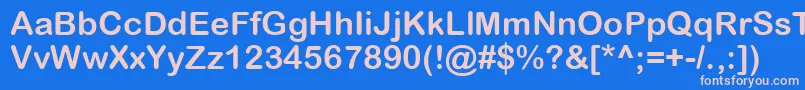 ArialRoundedMtBold Font – Pink Fonts on Blue Background