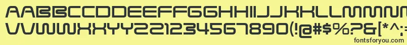 SavedByZeroRg Font – Black Fonts on Yellow Background