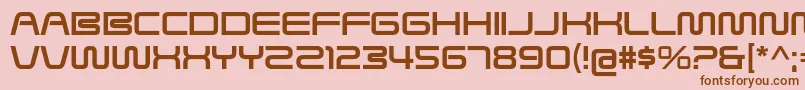 SavedByZeroRg Font – Brown Fonts on Pink Background
