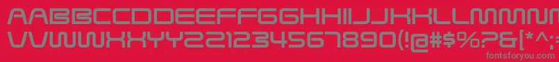 SavedByZeroRg Font – Gray Fonts on Red Background