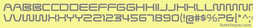 SavedByZeroRg Font – Gray Fonts on Yellow Background
