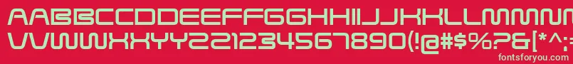 SavedByZeroRg Font – Green Fonts on Red Background