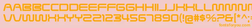 SavedByZeroRg Font – Orange Fonts on Pink Background