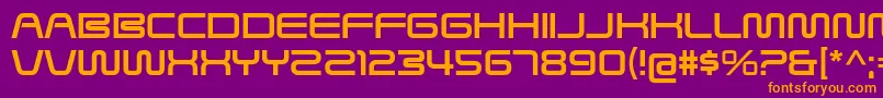 SavedByZeroRg Font – Orange Fonts on Purple Background