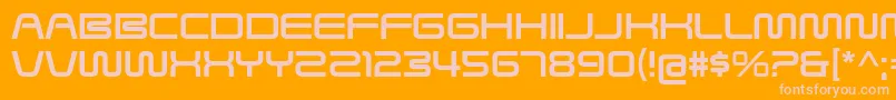 SavedByZeroRg Font – Pink Fonts on Orange Background