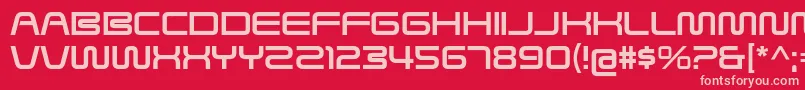 SavedByZeroRg Font – Pink Fonts on Red Background