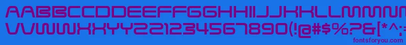 SavedByZeroRg Font – Purple Fonts on Blue Background