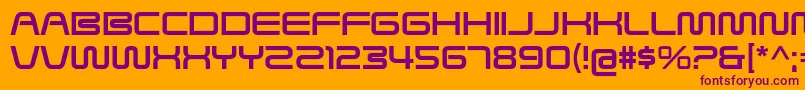 SavedByZeroRg Font – Purple Fonts on Orange Background
