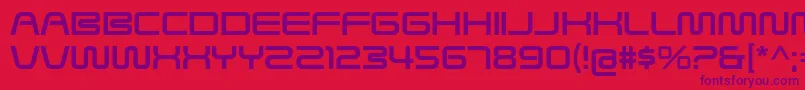 SavedByZeroRg Font – Purple Fonts on Red Background
