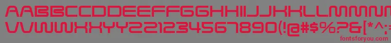 SavedByZeroRg Font – Red Fonts on Gray Background