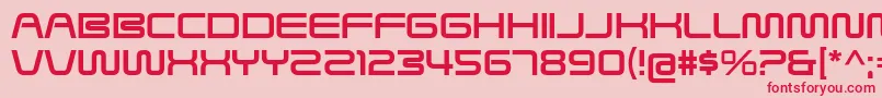 SavedByZeroRg Font – Red Fonts on Pink Background