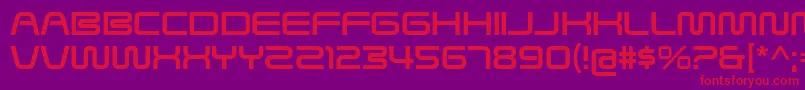 SavedByZeroRg Font – Red Fonts on Purple Background