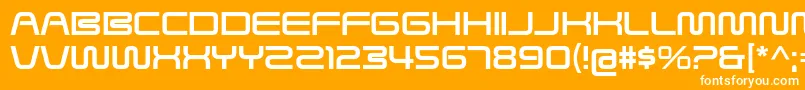 SavedByZeroRg Font – White Fonts on Orange Background