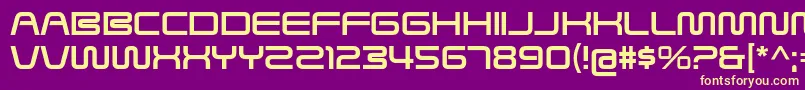 SavedByZeroRg Font – Yellow Fonts on Purple Background