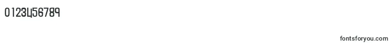 Thin ffy-Schriftart – Schriften für Zahlen und Nummern