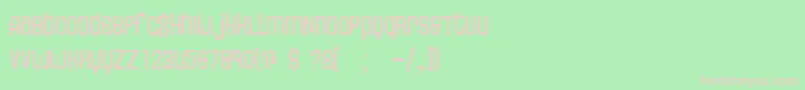 Thin ffy Font – Pink Fonts on Green Background