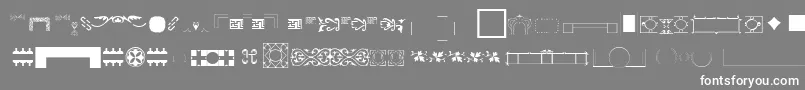 Pfornmtreasures3Layer2 Font – White Fonts on Gray Background