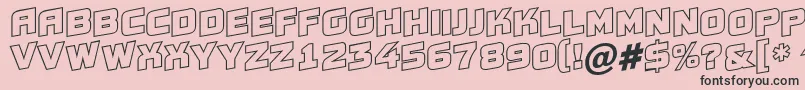 Conce20 Font – Black Fonts on Pink Background