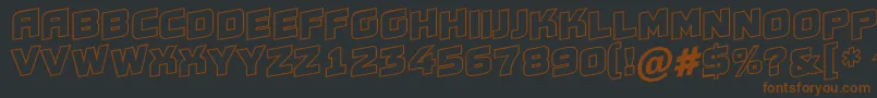 Conce20 Font – Brown Fonts on Black Background