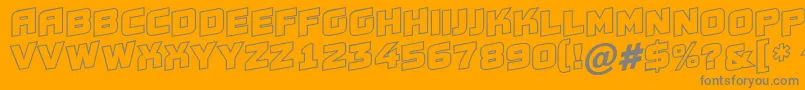 Conce20 Font – Gray Fonts on Orange Background