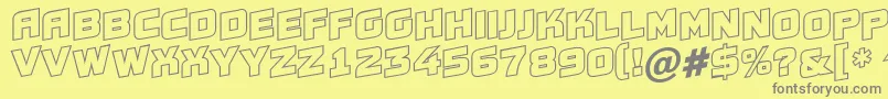 Conce20 Font – Gray Fonts on Yellow Background