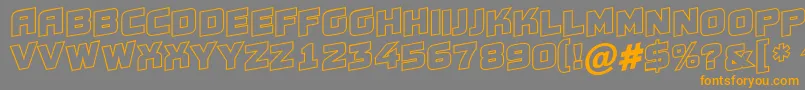Conce20 Font – Orange Fonts on Gray Background
